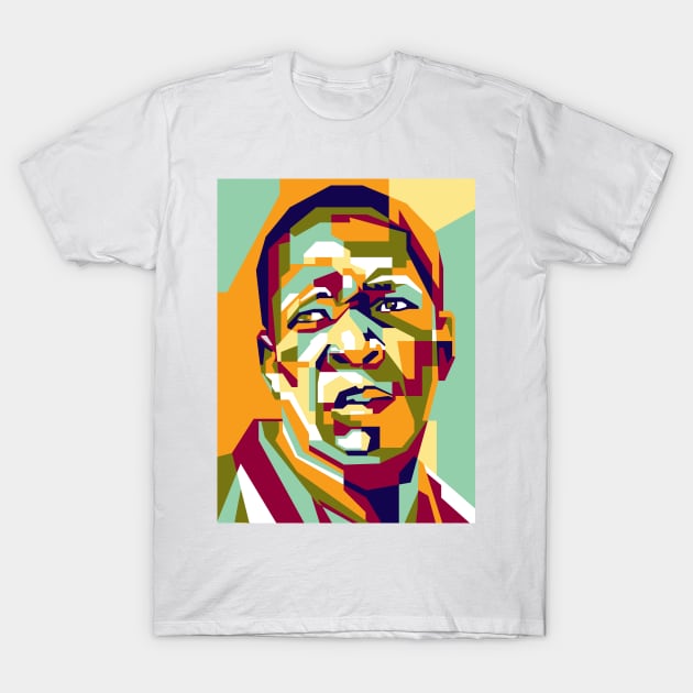 Abstract Geometric John Coltrane in WPAP T-Shirt by smd90